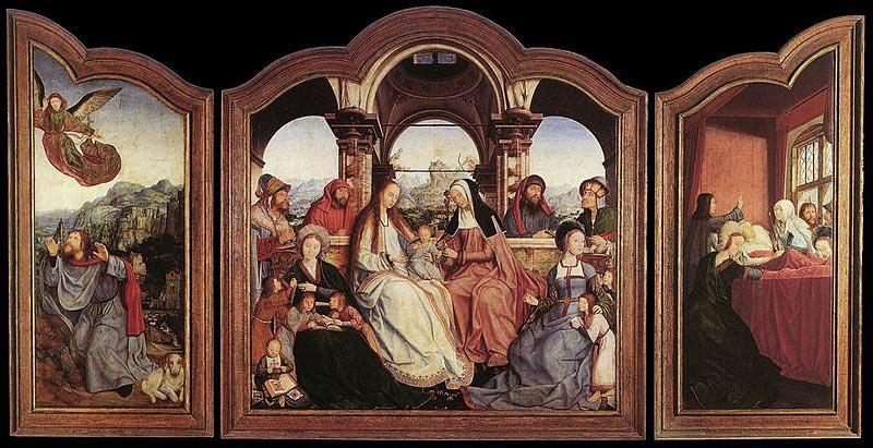 Quentin Matsys St Anne Altarpiece oil painting picture